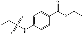 ethyl 4-[(ethylsulfonyl)amino]benzoate 化学構造式