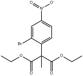 Diethyl 2-(2-bromo-4-nitrophenyl)-2-methylmalonate Structure