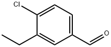 4-クロロ-3-エチルベンズアルデヒド 化学構造式