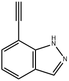 7-エチニル-1H-インダゾール 化学構造式