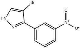 4-bromo-3-(3-nitrophenyl)-1H-Pyrazole Structure