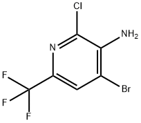 4-Bromo-2-chloro-6-(trifluoromethyl)pyridin-3-amine Struktur