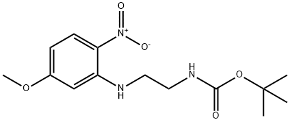 Carbamic acid, N-[2-[(5-methoxy-2-nitrophenyl)amino]ethyl]-, 1,1-dimethylethyl ester Structure