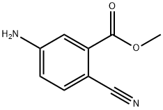 Methyl 5-amino-2-cyanobenzoate 化学構造式