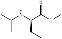 2-(イソプロピルアミノ)ブタン酸(R)-メチル 化学構造式