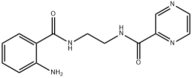 N-(2-{[(2-aminophenyl)carbonyl]amino}ethyl)pyrazine-2-carboxamide Structure