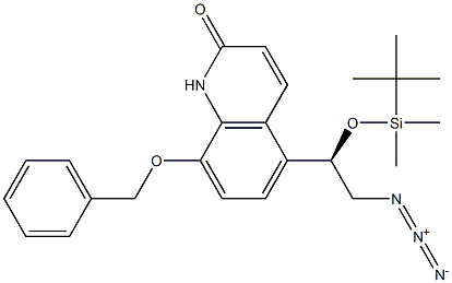 (R)-5-(2-azido-1-((tert-butyldimethylsilyl)oxy)ethyl)-8-(benzyloxy)quinolin-2(1H)-one Structure