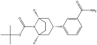 (3-(8-氮杂双环[3.2.1]辛烷-3-基)苯甲酰基)氨基甲酸叔丁酯, 949902-65-2, 结构式