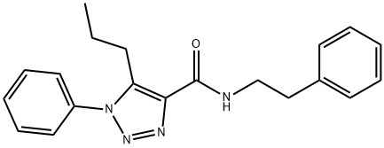 1-phenyl-N-(2-phenylethyl)-5-propyl-1H-1,2,3-triazole-4-carboxamide Structure