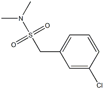 1-(3-氯苯基)-N,N- 二甲基甲磺酰胺 结构式