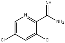 3,5-dichloropicolinimidamide hydrochloride 化学構造式