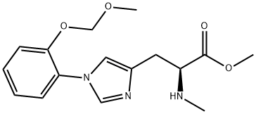 methyl 2-(S)-(methylamino)-3-{1-[2-(methoxymethoxy)phenyl]-imidazol-4-yl}-propanoate Structure