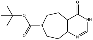 tert-butyl 4-hydroxy-8,9-dihydro-5H-pyrimido[4,5-d]azepine-7(6H)-carboxylate 化学構造式