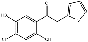 1-(4-Chloro-2,5-dihydroxyphenyl)-2-(thiophen-2-yl)ethanone Structure