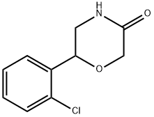 6-(2-CHLORO-PHENYL)-MORPHOLIN-3-ONE 化学構造式