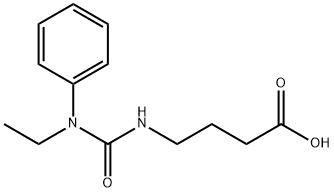 4-(3-Ethyl-3-phenyl-ureido)-butyric acid Structure