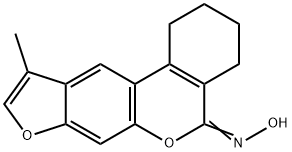 (5E)-N-hydroxy-10-methyl-1,2,3,4-tetrahydro-5H-benzo[c]furo[3,2-g]chromen-5-imine,951967-08-1,结构式