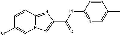 6-chloro-N-(5-methyl-2-pyridinyl)-Imidazo[1,2-a]pyridine-2-carboxamide Structure