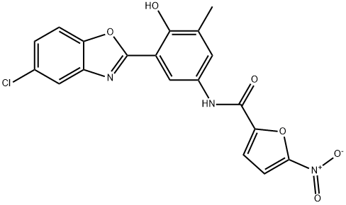 951972-14-8 N-[3-(5-chloro-1,3-benzoxazol-2-yl)-4-hydroxy-5-methylphenyl]-5-nitrofuran-2-carboxamide