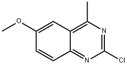 2-クロロ-6-メトキシ-4-メチルキナゾリン 化学構造式