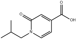 1,2-dihydro-1-(2-methylpropyl)-2-oxo-4-pyridinecarboxylic acid Structure