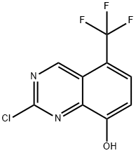 8-Quinazolinol, 2-chloro-5-(trifluoromethyl)- Struktur