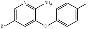 5-bromo-3-(4-fluorophenoxy)-2-Pyridinamine Structure