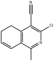 3-Chloro-1-methyl-5,6-dihydroisoquinoline-4-carbonitrile Struktur