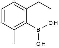 2-ETHYL-6-METHYLPHENYLBORONIC ACID 结构式
