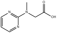 2-(methyl(pyrimidin-2-yl)amino)acetic acid Struktur