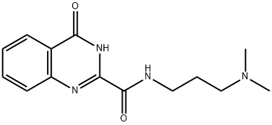 N-[3-(dimethylamino)propyl]-4-hydroxyquinazoline-2-carboxamide 化学構造式