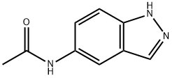 N-(1H-インダゾール-5-イル)アセトアミド 化学構造式