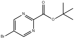 tert-Butyl 5-bromopyrimidine-2-carboxylate Struktur