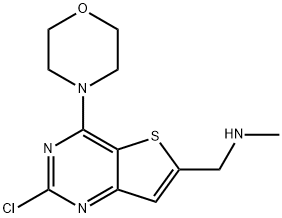 1-(2-氯-4-吗啉代噻吩并[3,2-D]吡啶-6-基)-N-甲基甲胺, 955979-15-4, 结构式