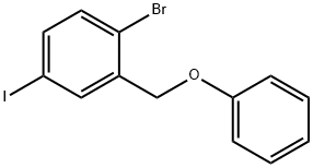 1-bromo-4-iodo-2-(phenoxymethyl)benzene 化学構造式