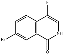 7-溴-4-氟异喹啉-1(2H)-酮, 956700-15-5, 结构式