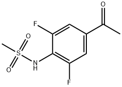 N-(4-acetyl-2,6-difluorophenyl)methanesulfonamide Structure