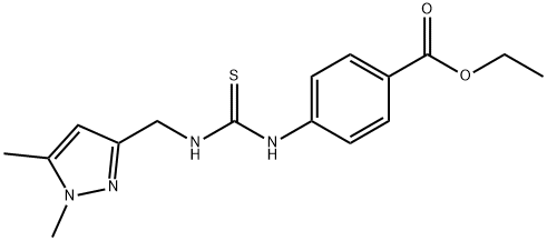 957503-16-1 ethyl 4-(3-((1,5-dimethyl-1H-pyrazol-3-yl)methyl)thioureido)benzoate
