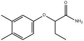 2-(3,4-ジメチルフェノキシ)ブタンアミド 化学構造式