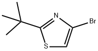 4-bromo-2-tert-butylthiazole 化学構造式