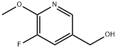 (5-fluoro-6-methoxypyridin-3-yl)methanol 化学構造式