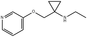N-Ethyl-1-((pyridin-3-yloxy)methyl)cyclopropanamine Structure