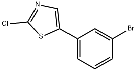 thiazole,5-(3-bromophenyl)-2-chloro- 化学構造式