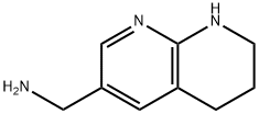 (5,6,7,8-tetrahydro-1,8-naphthyridin-3-yl)methanamine 化学構造式