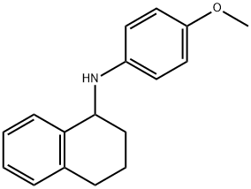 1,2,3,4-tetrahydro-N-(4-methoxyphenyl)-1-Naphthalenamine 化学構造式