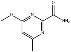 4-Methoxy-6-methylpyrimidine-2-carboxamide Struktur
