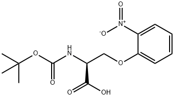 (S)-2-((tert-butoxycarbonyl)amino)-3-(2-nitrophenoxy)propanoic acid,99197-78-1,结构式