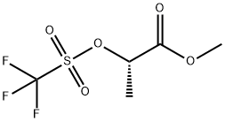 (S)-methyl 2-(((trifluoromethyl)sulfonyl)oxy)propanoate 结构式