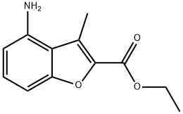 ethyl 4-amino-3-methylbenzofuran-2-carboxylate 结构式