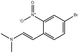 (E)-2-(4-bromo-2-nitrophenyl)-N,N-dimethylethenamine Structure
